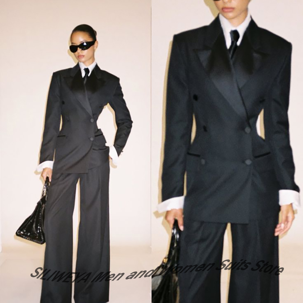 Professional Women's Black Dou - đánh giá và giá Women Formal Wear Outfits