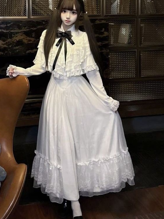 Japanese Short Sleeve Bow Lace - đánh giá và giá Women Formal Wear Outfits