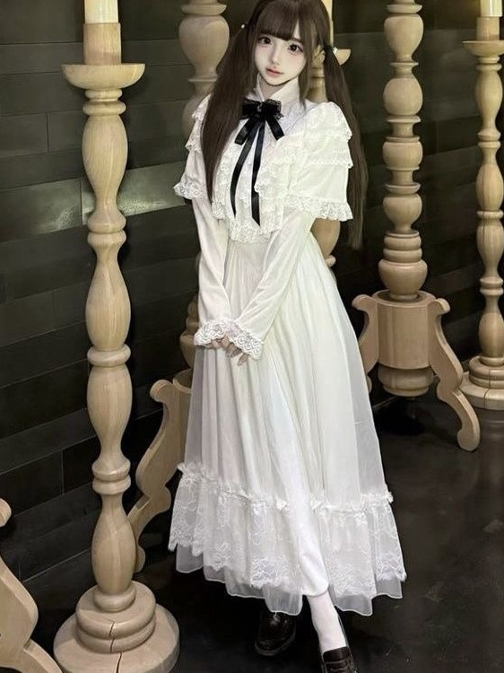Japanese Short Sleeve Bow Lace - đánh giá và giá Women Formal Wear Outfits