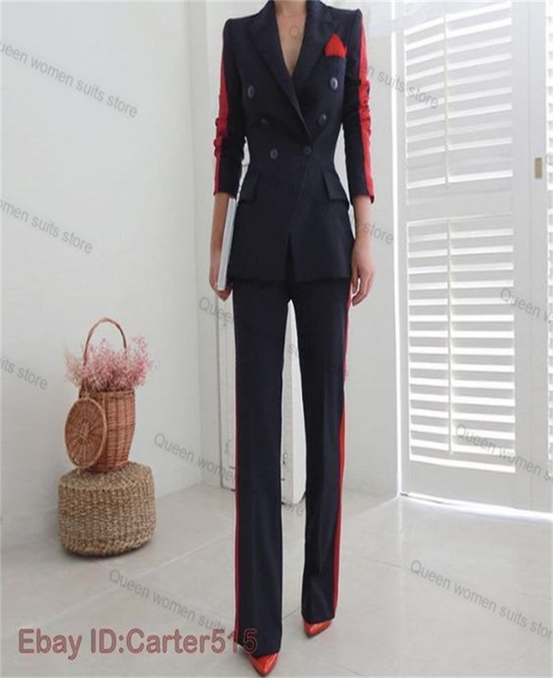 Red Black Autumn Women Suit Se - đánh giá và giá Women Formal Wear Coat